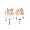 Christmas Wooden Hanging Plaque Decoration Assorted (2pcs)