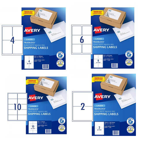 Avery Shipping Label White 100pk