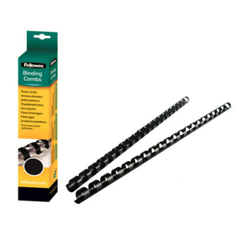  Fellowes Canutillos redondos para encuadernación con 21 anillas, 14 mm, 100 unidades