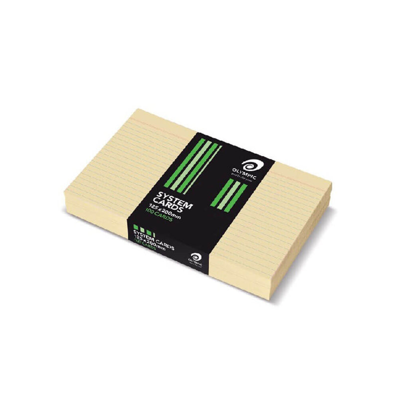  Tarjetas del sistema de reglas olímpicas (paquete de 100) 8x5