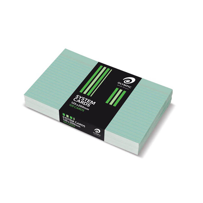  Tarjetas del sistema de reglas olímpicas (paquete de 100) 8x5