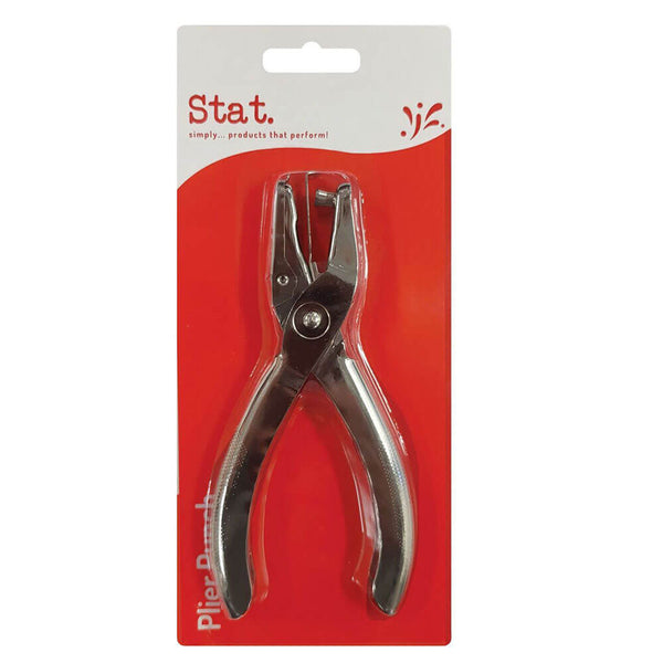 Stat 1 Hole Plier Punch 8 Sheets (Silver)