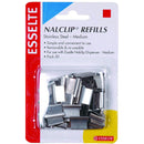  Recambios Nalclip de acero inoxidable Esselte