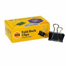  Clips plegables Marbig 12/caja (negro)