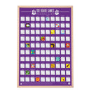  Gift Republic 100 Lista de deseos para rascar Póster