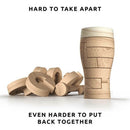 Pikkii Wooden 3D Beer Glass Shaped Puzzle